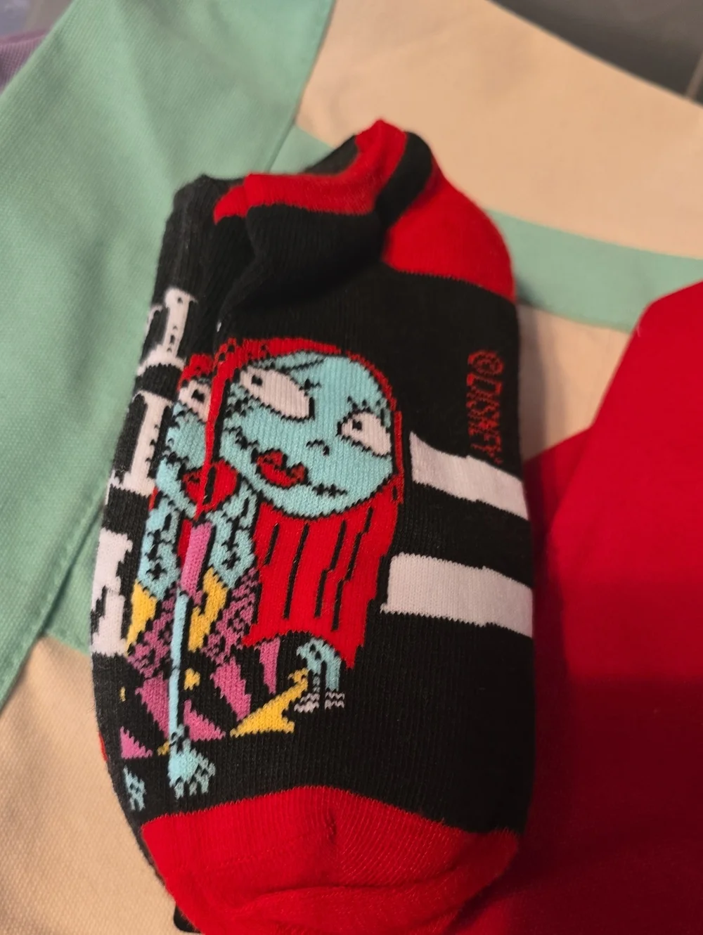 Nightmare Before Christmas Holiday No-Show Socks. 5 Pairs